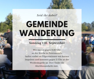 Gemeindewanderung der Region West