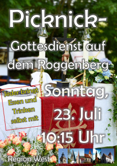 Festlicher Altar im Grünen